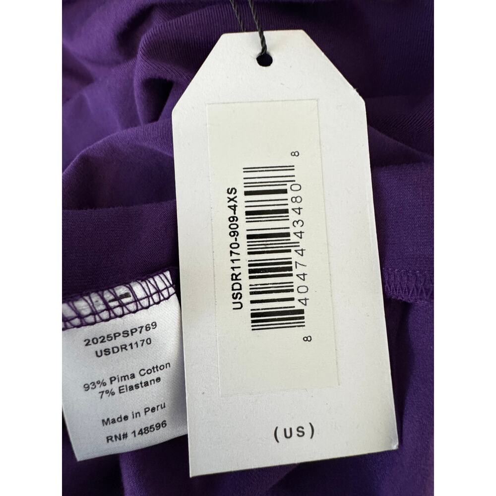 UNIVERSAL STANDARD Women's Purple Iconic Geneva Tank Dress Size 4XS 0/2 - Picture 6 of 7